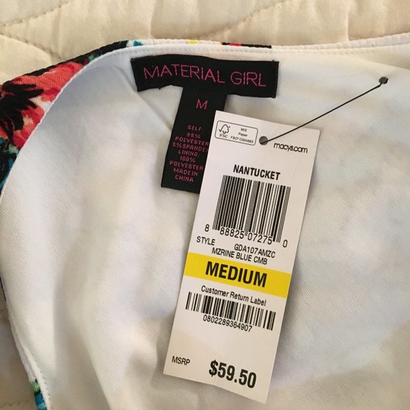 NWT Material Girl One Shoulder/Strap Dress - Picture 6 of 11